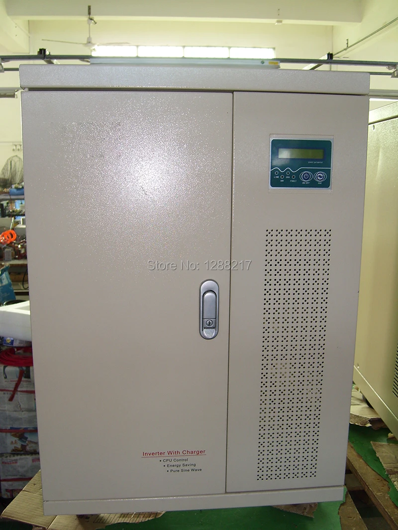 Трехфазный 5KW сетка от инвертора DC48V для AC380V встроенный AC Зарядное устройство UPS
