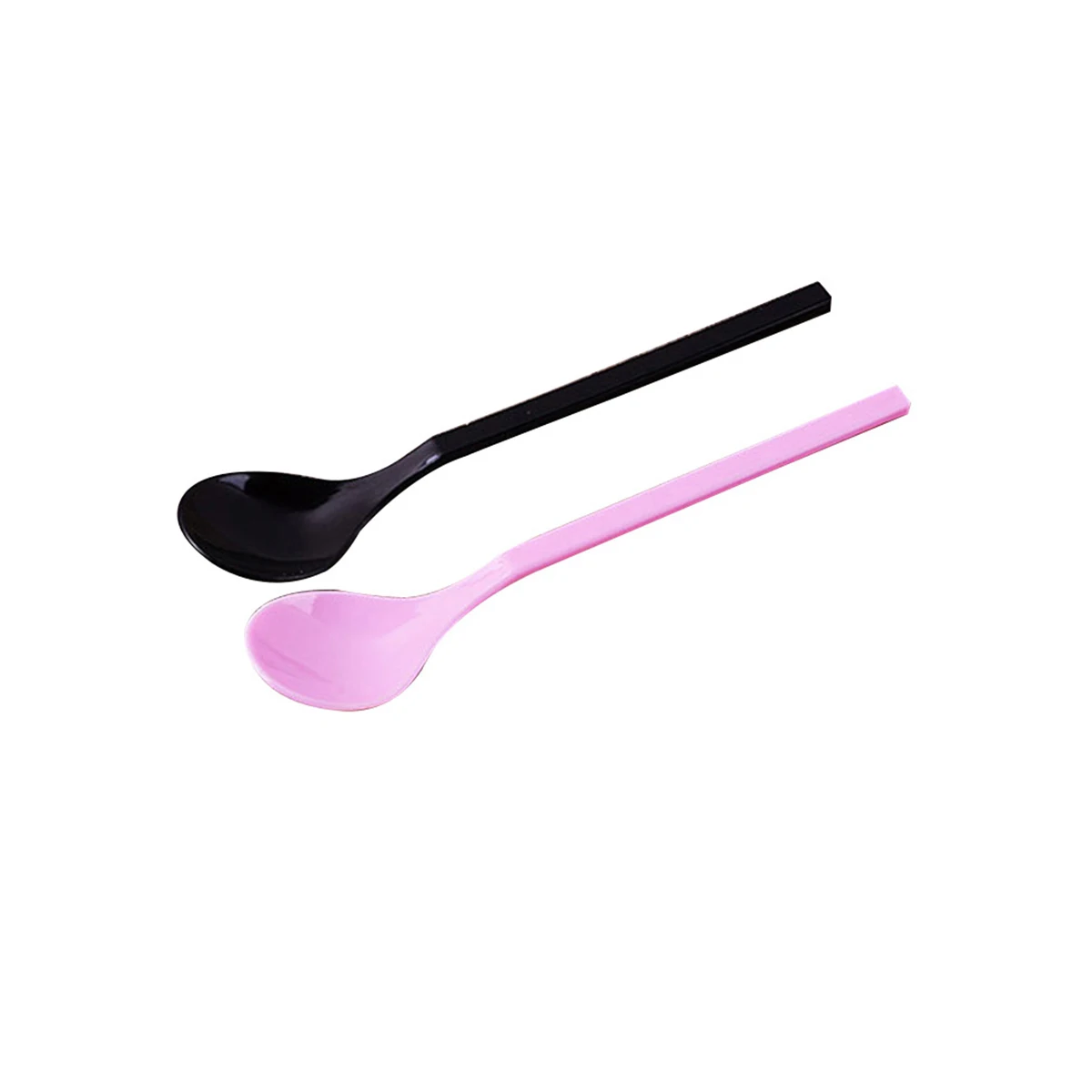 100pcs Mini Plastic Spoons Tasting Disposable Spoons Flatware Frozen