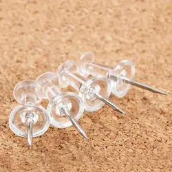 40 шт. прозрачный Push Pins Thumbtacks стальная точка доска объявлений Офис школа