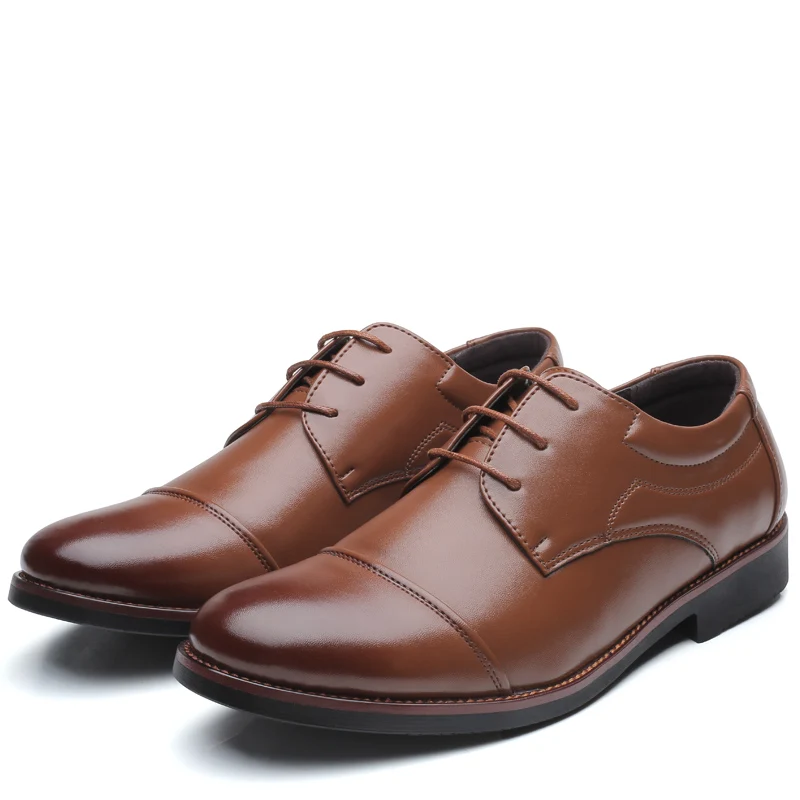 Oxford Shoes Shoes Men Oxfords Formal Shoes Sneakers Leather Black Men Sapato Dress Shoes Brown