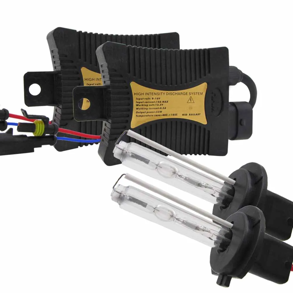 

2x 55W 12V Auto Light Bulb Car Headlight H1 H3 H7 6000K/ 8000K/ 10000K/ 12000K HID Slim Ballast Headlamp Kit