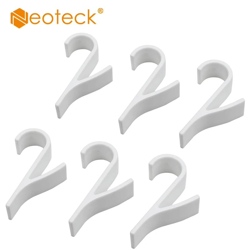 

Neoteck 6pcs High Quality Hooks For Tubular Radiators Hanger For Heated Towel Rail Radiator Tubular Bath Hook Holder