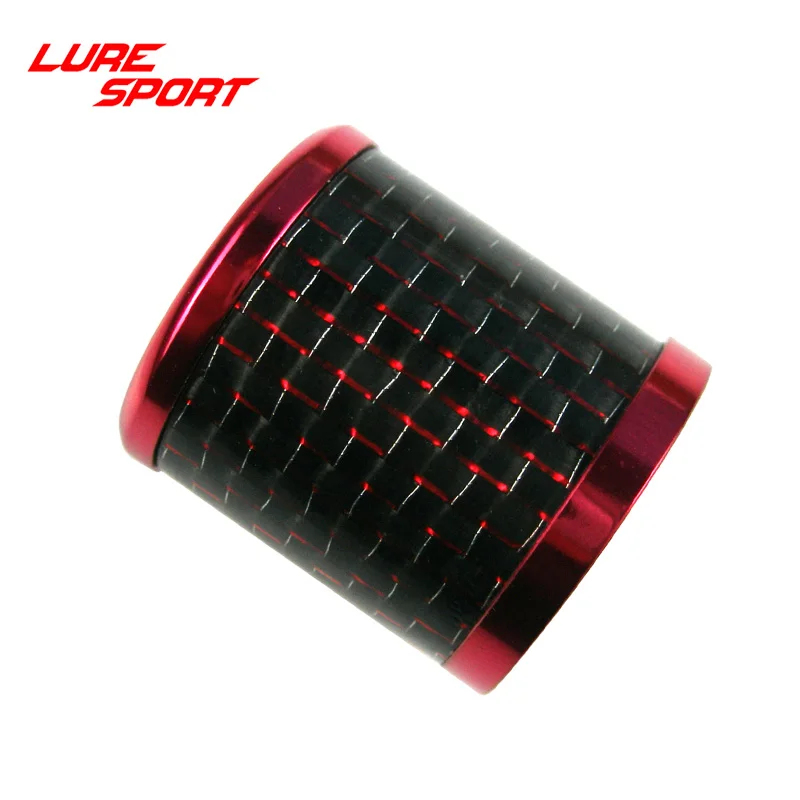 LURESPORT 4 комплекта алюминиевых колец и карбоновых колпачков для трубчатой катушки