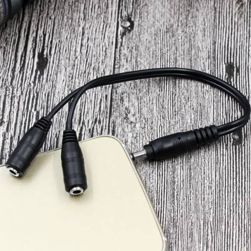 

3.5 mm Connector Cable Adapter Male To Double Female Lightweight Speaker Headphone Splitter
