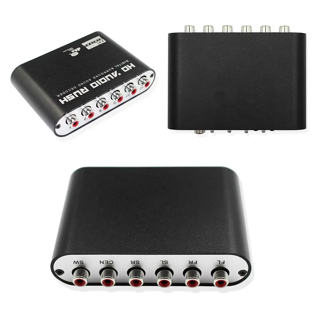 5 1 CH аудио декодер SPDIF коаксиальный RCA DTS AC3 цифровой до усилителя аналоговый