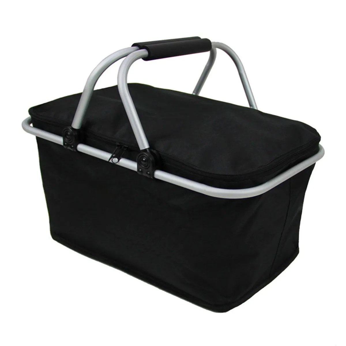 

46*28*24cm Oxford Cloth Folding Picnic Camping Insulated Cooler Cool Hamper Storage Basket Bag Box outdoor picnic bags