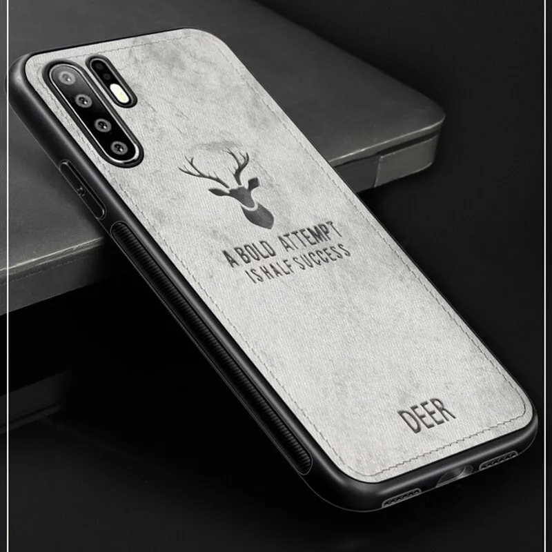 

Phone Case For Huawei P30 Lite/Pro P Smart 2019 Nova4 3i P20 Lite Y9 Y7 2019 Case Honor V20 8C 8X 10 9 Weaving Deer Cloth Cover