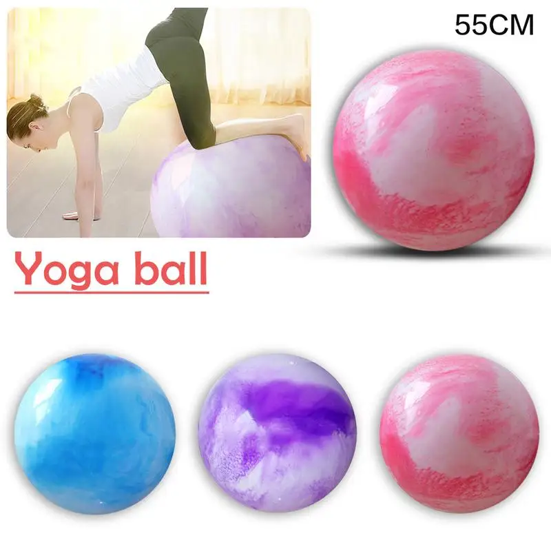 

Yoga Balls Thicker Clouds Color Pilates Fitness Gym Balance Fitball Exercise Workout Ball 55CM