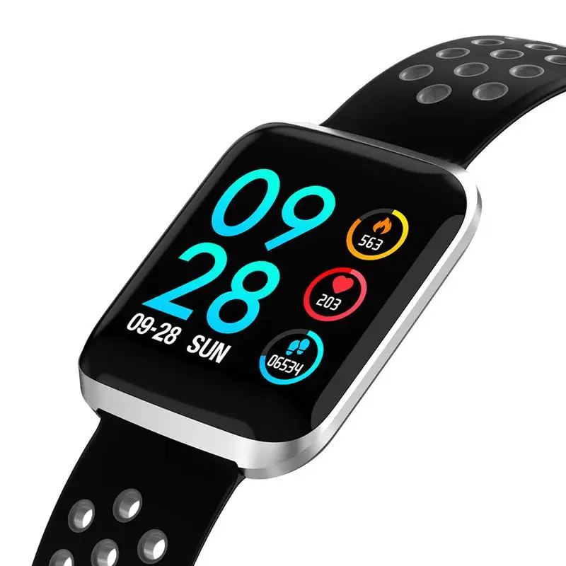 

L2 Bracelet Sports Fitness 1.3Inch Color Smart Blood Pressure Heart Rate Message Push Watch Multi-Function Waterproof Dafit APP