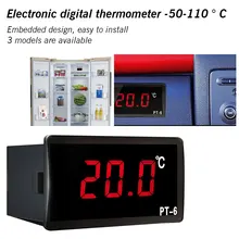 Автомобильный цифровой термометр, автомобильный термометр для инкубатора светодиодный измеритель температуры, зонд-50~ 110 C 12V 24V 110V с датчиком NTC