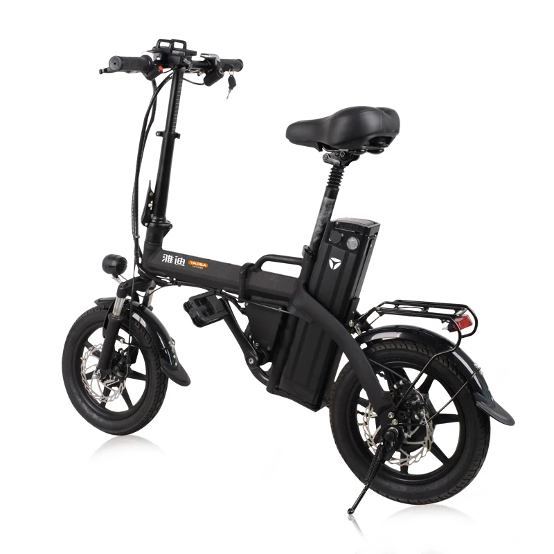 Top Daibot Foldable E Scooter Two Wheels Electric Bicycle 14 inch 48V 300W 80KM Mini Portable Folding Electric Bike Adults Womens 1