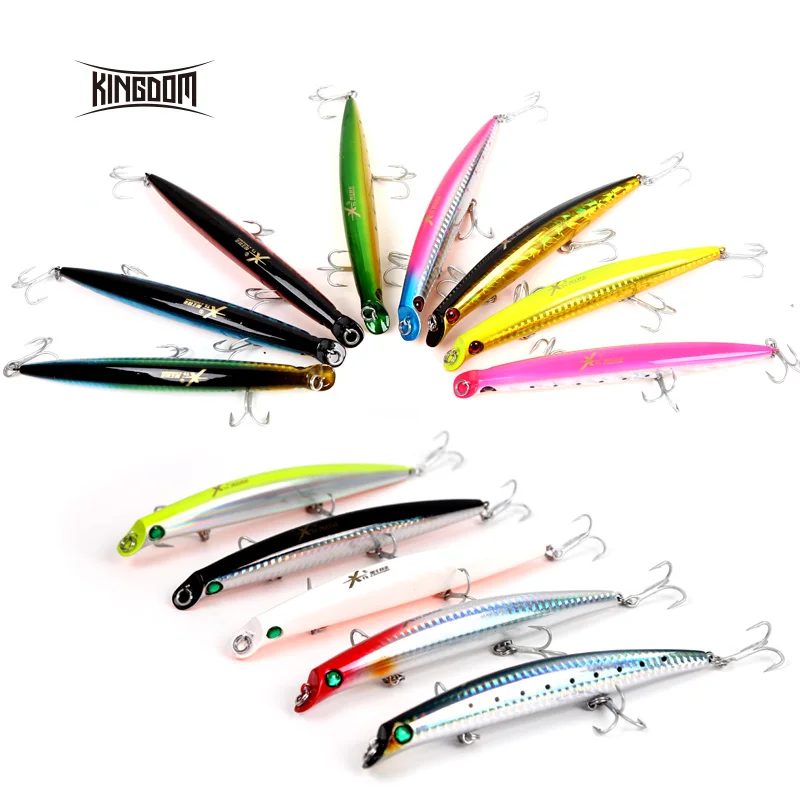Kingdom Hot Floating Minnow Fishing Lures 95mm 8.1g 120mm 15.3g 130mm 21g Hard Baits High Quality wobblers Fishing tackle pesca Kingdom Hot Floating Minnow Fishing Lures 95mm 8.1g 120mm 15.3g 130mm 21g Hard Baits High Quality wobblers Fishing tackle pesca