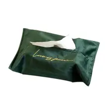 Вышитый бархатный тканевый ящик для машины, гостиной, бумажный набор, автомобильный лоток, бумажное полотенце, мешок для бумажных полотенец, автомобильные аксессуары