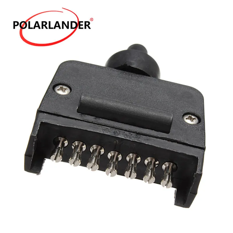7 Pin Truck Socket Impact Resistant Plastic Trailer Plug Car Flat Outlet Adapter Electrical Replacement Socke | Автомобили и