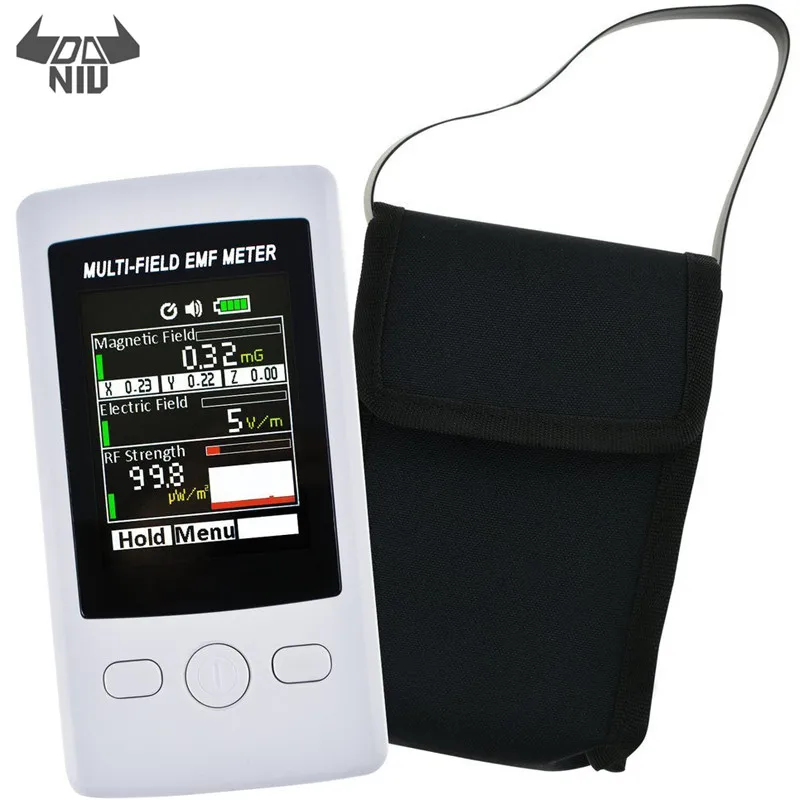 

DANIU TM190 Electromagnetic Radiation Detector Multi-Field EMF Meter Gauss 3-axis Magnetic Electric RF Field Strenght Digital