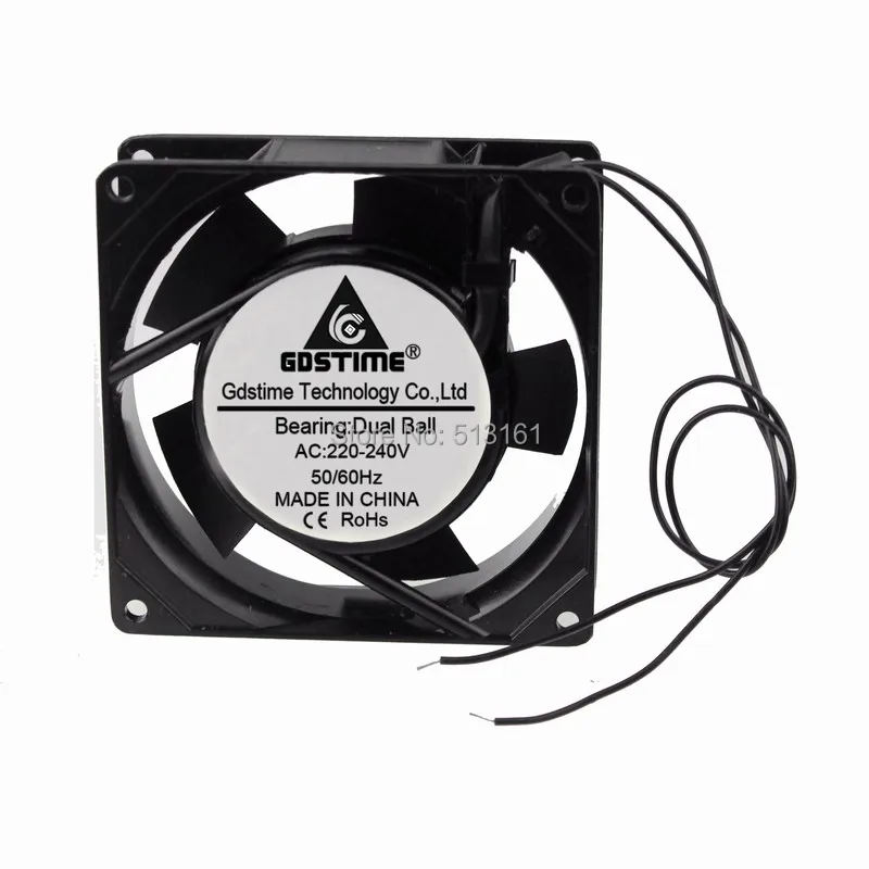 

10 Pieces Gdstime 90mm AC FAN Ball Bearing 220V/240V Cooling Fan 9cm 92mm Exhasut Axial Fan