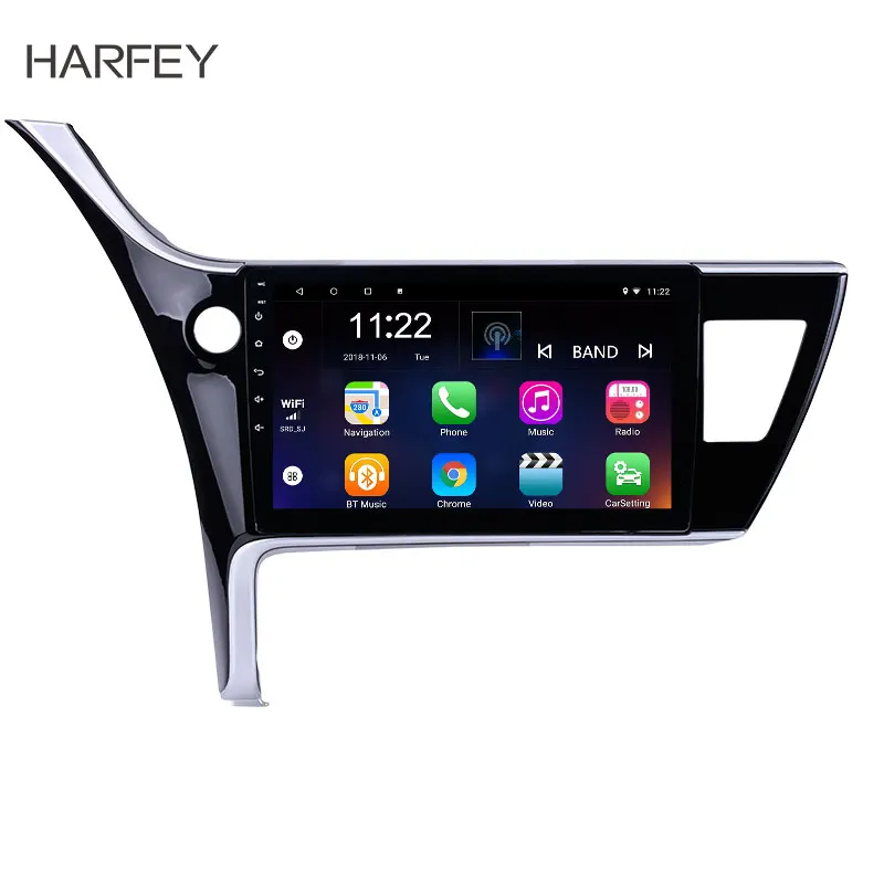 Harfey 2Din 10 1 &quotAndroid 9 0/8 автомобильное радио для 2017 Toyota Corolla (LHD) GPS мультимедиа плеер