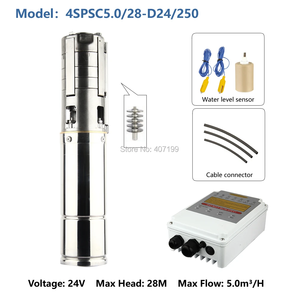 24 вольт водяной насос солнечной погружной колодезный насос нержавеющая сталь 304 крыльчатки насос для pozo Солнечный 4SPSC5. 0/28-D24/250