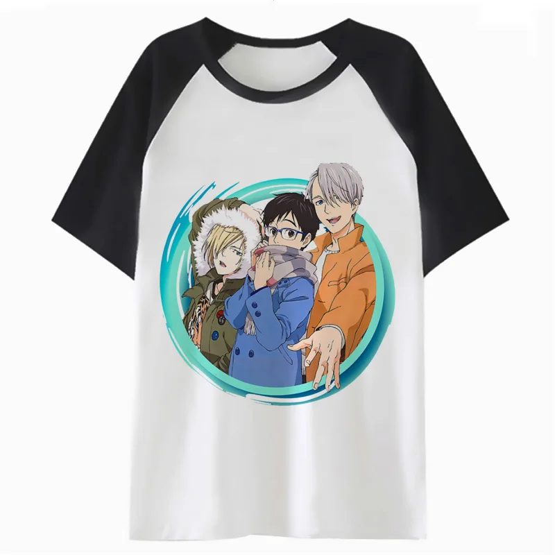 Футболка Yuri On Ice с аниме футболка одежда harajuku топ уличная для хип хопа забавная