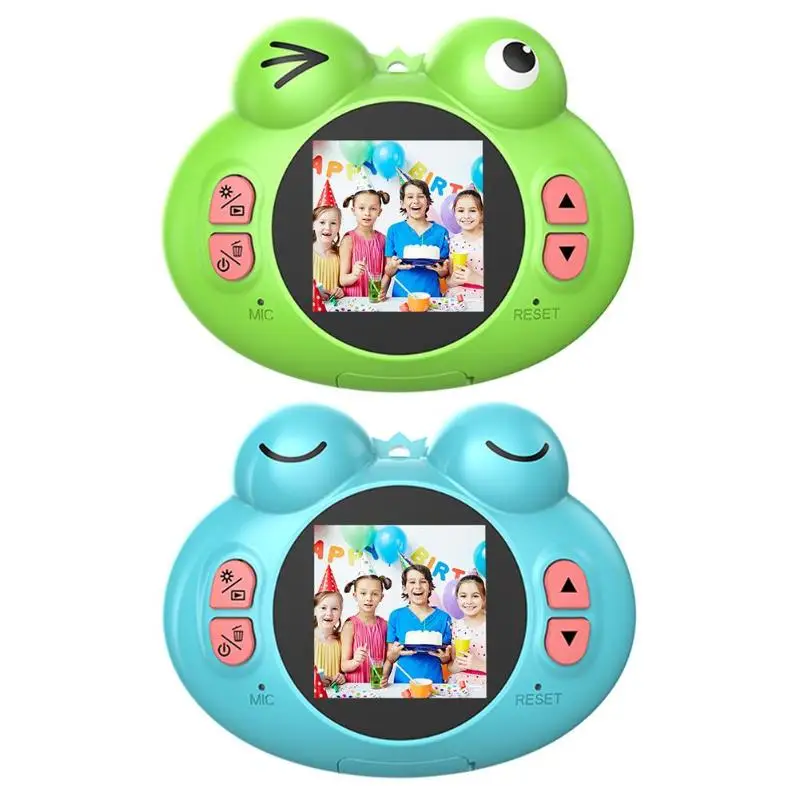 

K5 HD 1080P Animal Frog Shape Children Digital Photo Camera Video Recorder High Definition Screen Mini SLR Cartoon Lovely Camera