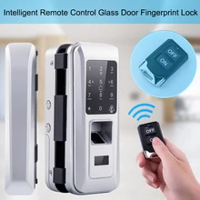 Electronic Digital Door Lock Glass Door Lock Electric With Touch Keypad Smart Card Remote Control Office Home Fingerprint Lock  