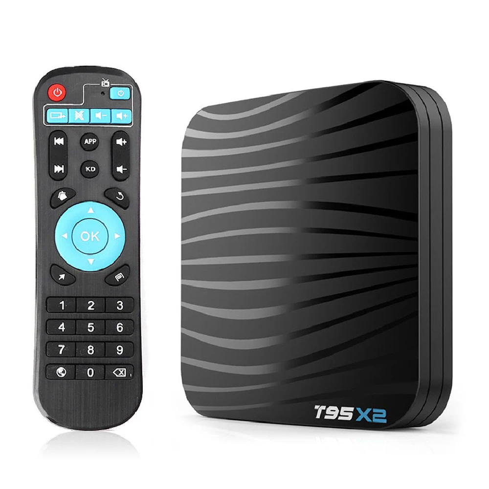 T95X2 Amlogic S905X2 4GB 32GB Android 8.1 4K Smart TV Box Quad Core H.265 4K Youtube Media Player Set top Box T95 X2