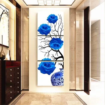 

Huacan 3pc/set Full Square Diamond Painting Rose Diamond Embroidery Sale Pictures Of Rhinestone Diamond Mosaic