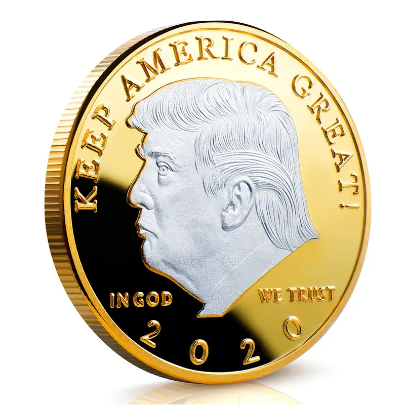 1 шт. Дональд J Трамп 2020 сохраняет Америку великолепной! Защита от монет 40 мм Gold