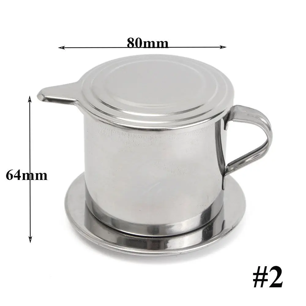 

Stainless Steel Vietnam Vietnamese 100ml Coffee Pot Drip Filter/Coffee Maker Hot