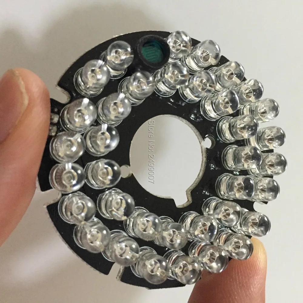 

940nm 36pcs IR LEDs 5mm Infrared IR 60 Degrees Light Board No red exposure at night Night Vision for CCTV Cameras