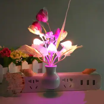 

7Colors Change Tulip Shape Optically Controlled Night Light American Regulation