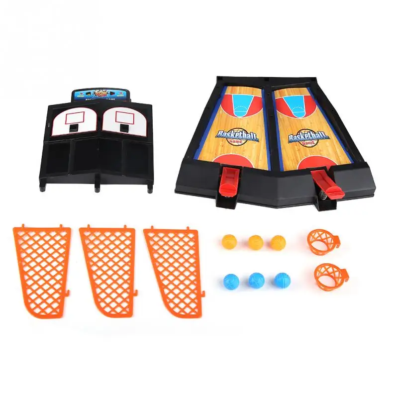 2Players Kids Mini Basketball Shooting Toy Set Funny Pinball Interactive Board Game Children Educationabl Family Sport Home Toy