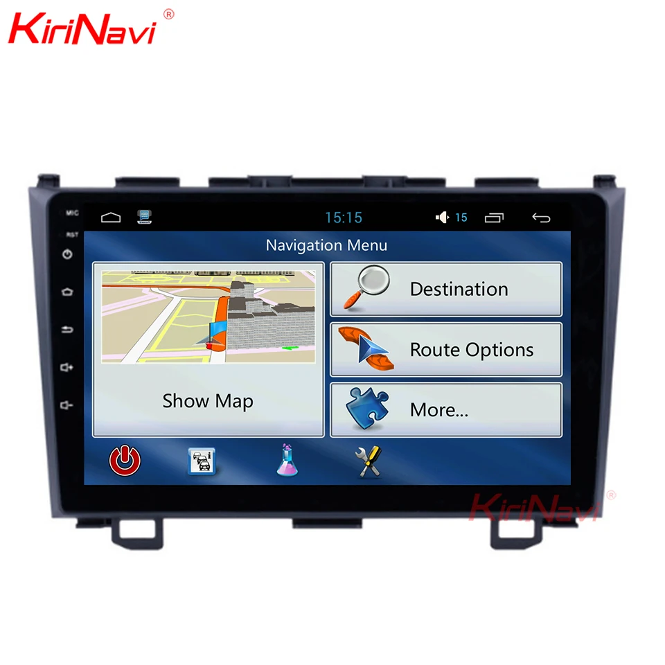KiriNavi Grande Schermo Android 8.1 9 pollici Touch Screen Car Radio Per Honda Crv Android di Navigazione GPS Bluetooth WIFI 2006 -2011