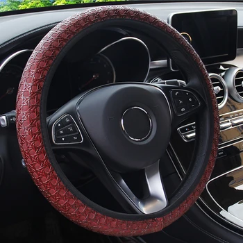 

FORAUTO Car Steering Wheel Cover Universal Diameter 38cm Auto Steering Covers Car-styling Auto Decoration Interior Accessories