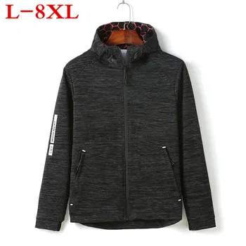 

New Plus Size Spring Autumn New Fashion Slim Fit Young Men Hooded Jacket Thin Jackets Brand Casual Windbreaker Top Quality