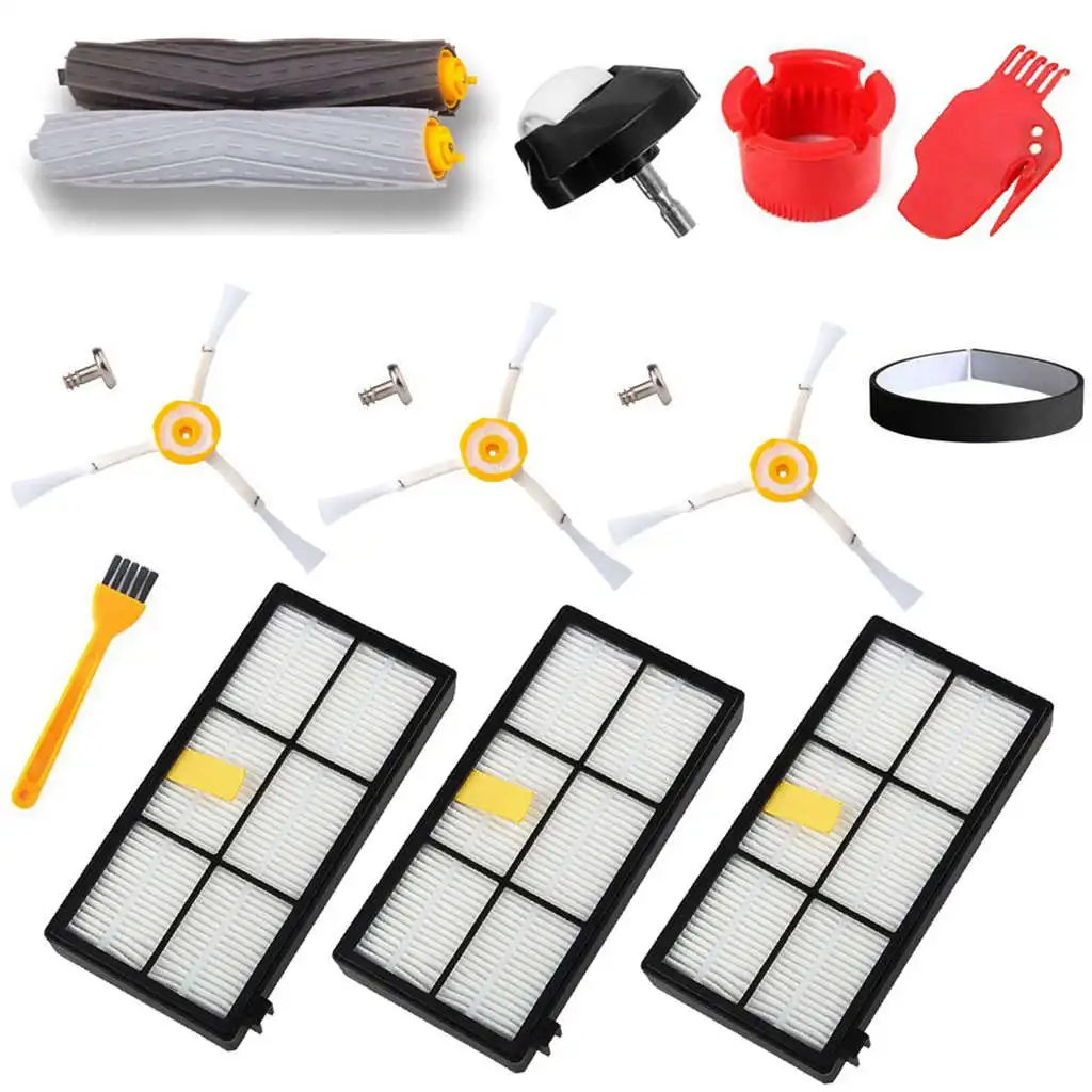

Hot Sale Accessory Replacement Pack Of Extractor,Hepa Filters,Side Brush,Front Wheel Caster,Screw,Cleaning Tool,Bumper Strip
