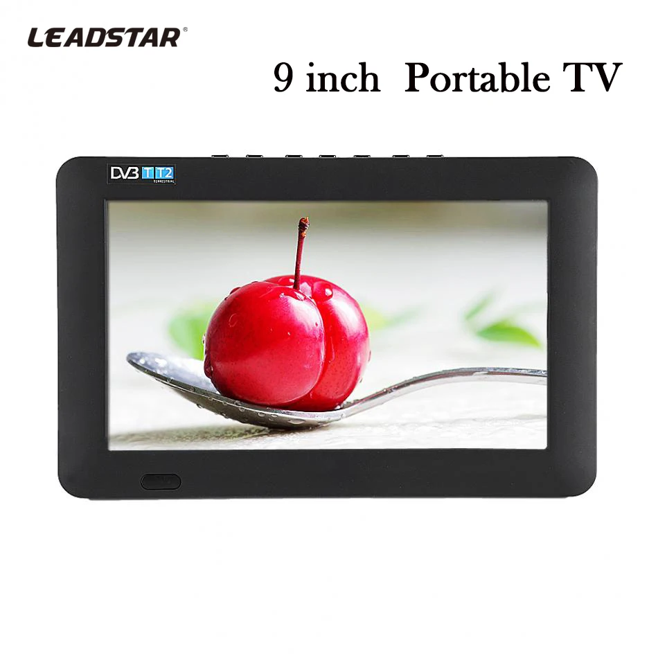 

LEADSTAR 9 inch DVB-T-T2 Digital Analog Television 800x480 Resolution Portable TV Fit for Spain France Germany