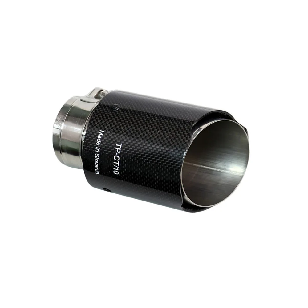 

Carbon Fiber Exhaust Pipe Muffler End Tip 54mm Inlet 89mm Outlet for BMW Benz Audi VW Universal Car Accessories