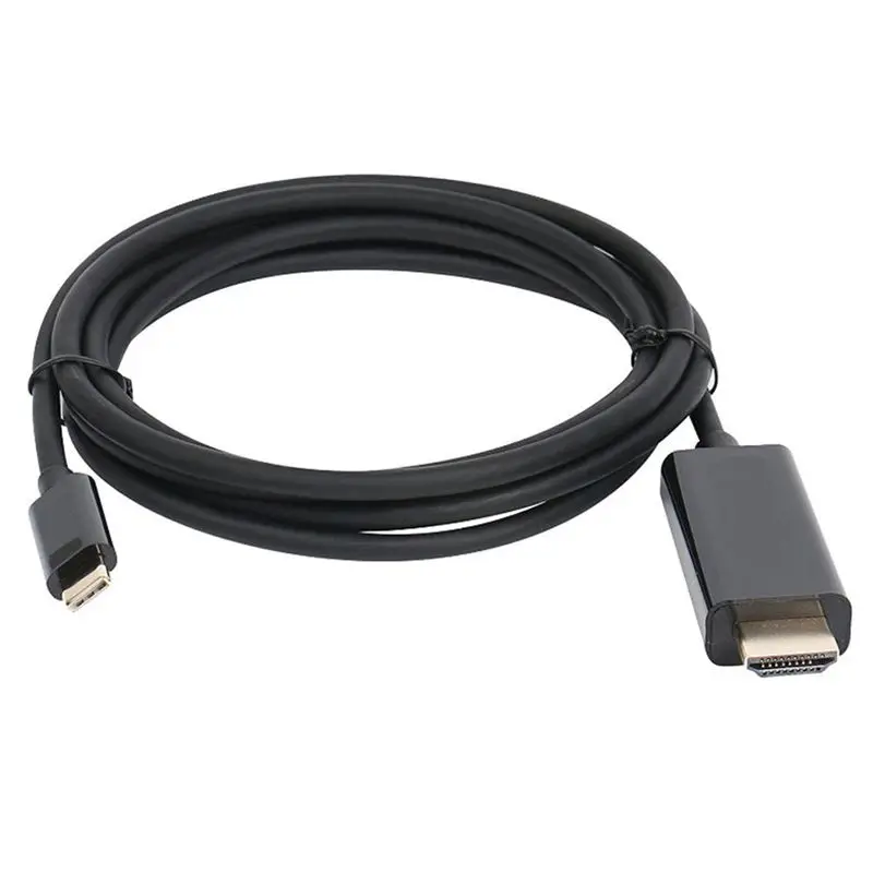 USB C к HDMI адаптер 6 футов/1 8 м 3 1 Type-C папа Папа 4K кабель черный | Компьютеры и офис