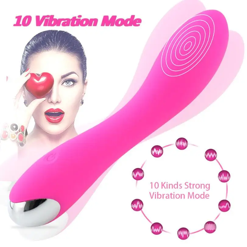 G Spot Dildo Vibrator for Women Dual Vibration Silicone Waterproof Female Vagina Clitoris Massager Sex Toys For Women