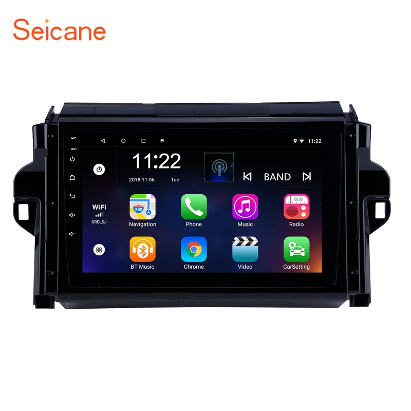 Seicane 9 дюймов Android 8,1 радио gps навигация для 2015-2018 TOYOTA FORTUNER/Тайное с поддержкой цифрового ТВ DVR камера заднего вида