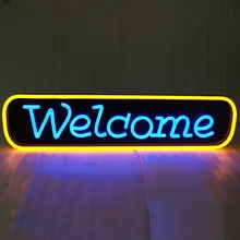 Пользовательские вспышки 3d светодиодная рекламная вывеска свет письмо украшение дома открытый светодиодный неоновый знак