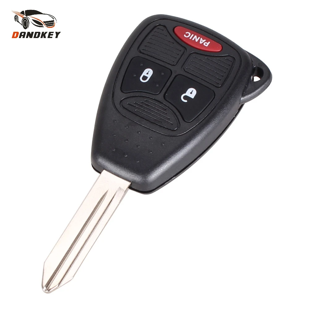 

Dandkey New 2+1 3 Buttons Remote Car Key Fob Case Shell Cover For Dodge Ram Caliber Chrysler Jeep Patriot Pacifica Liberty