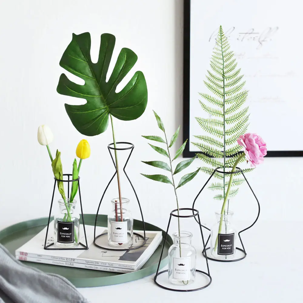 8 стилей креативная железная линия Цветочная подставка для вазы держатель террариума рождественские украшения для дома