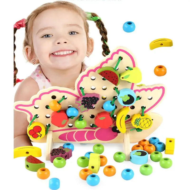 Детская деревянная игрушка с бисером образования взыскательных Форма игрушки для детей 4 лет подарок корабля Activite Творческий игрушечные