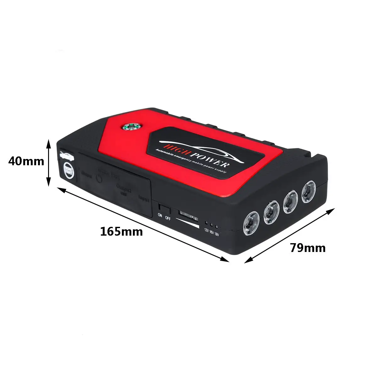 82800mAh 4 USB Car Jump Starter Pack Portable Charger Booster Power Bank Battery82800mAh 4 USB Car J