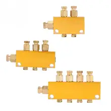 Латунный Регулируемый масляный распределитель значение коллектора блок 6 мм вход 4 мм выход