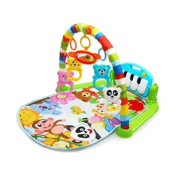 

Baby Play Mat Lay And Kids Gym Playmat 4 In 1 Fitness Music Fun Piano Boys Girls Baby Piano Game Pad