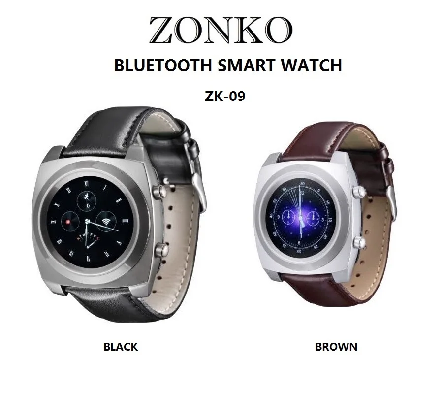 

Bluetooth Smart Watch Android IOS Phone with Touch Screen Heart Rate Monitor Passometer SIM Card Message Reminder