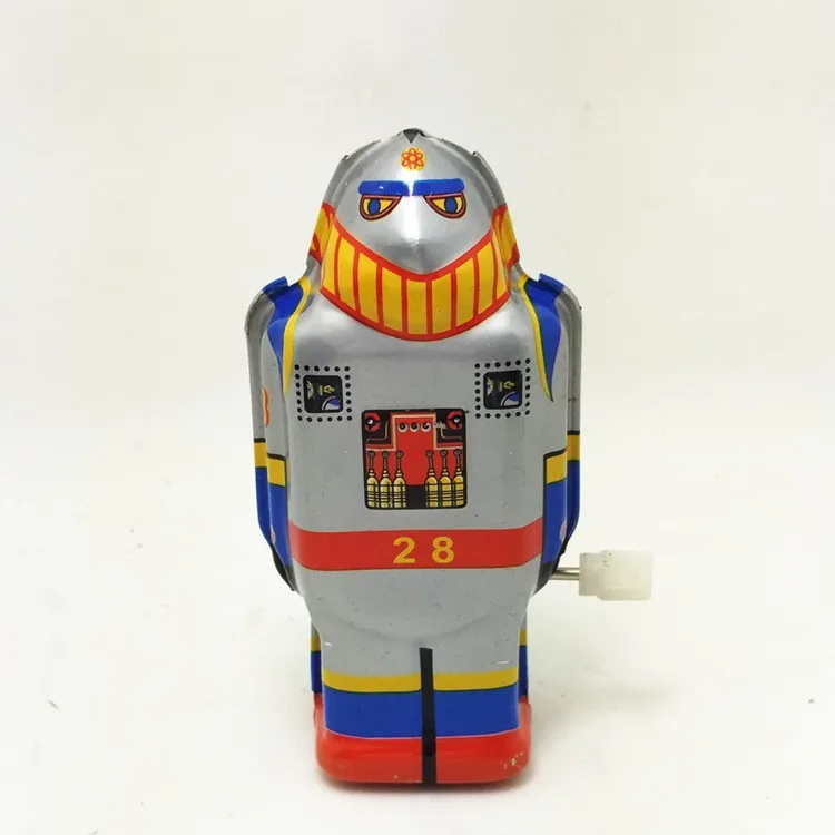 

Antique Style Tin Toys Wind Up Toys Robots iron Metal Models for Children/Adult Home Decoration Metal Craft MS493 Mini Robot